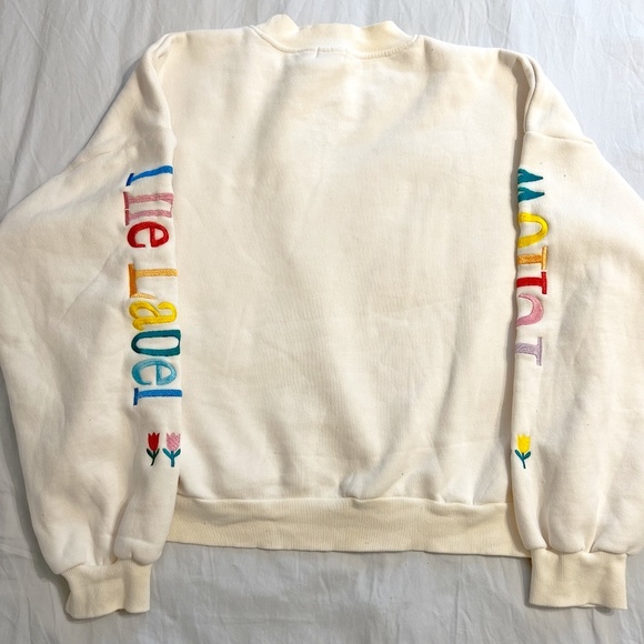 Yellow The Label Watering My Own Grass Oversized Sweatshirt *NWOT* - Picture 9 of 9